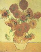 Still life:Vast with Fourteen Sunflowers (nn04) Vincent Van Gogh